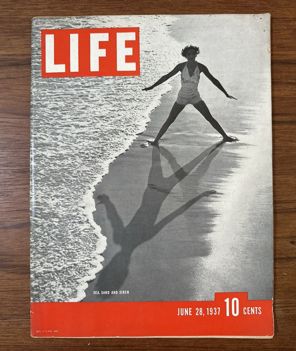 Vintage June 28, 1937 LIFE Magazine Sea, Sand and Siren